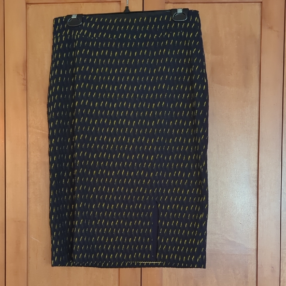 New Maeve Anthropologie Navy Blue Pencil Skirt 10
